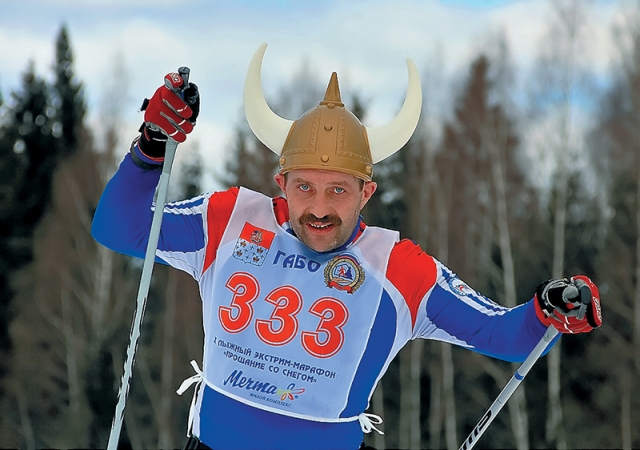 На трассе марафона «Прощание со снегом» 2013 года. фото: Андрей Алисов и Светлана Богомолова