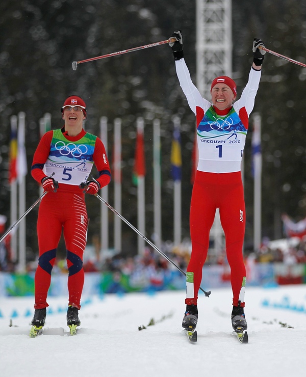 Когда Бьорген поравнялась со мной за 100 метров до финиша, я посмотрела на неё и подумала: «Не в этот раз!» - и выиграла. Фото Reuters