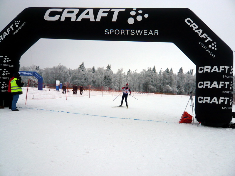 Финиш Юлии Красновой, фото И.Eвcеева