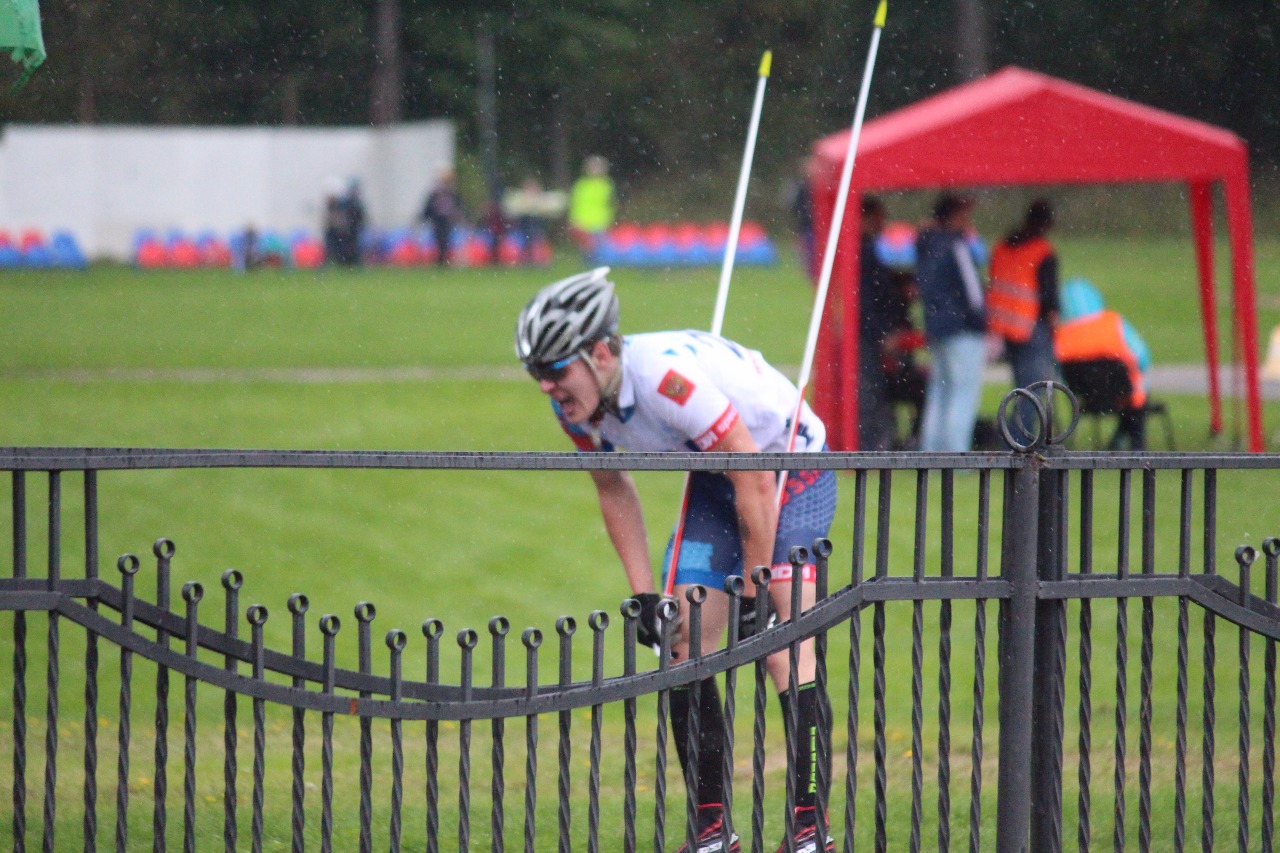 Григорьев после финиша.