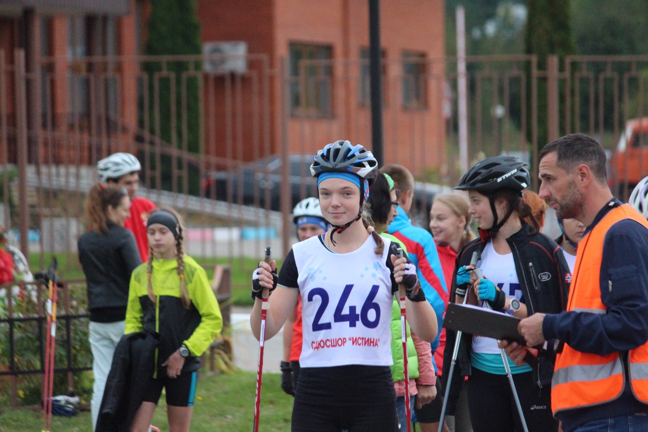 Яна Хорошавина на старте.