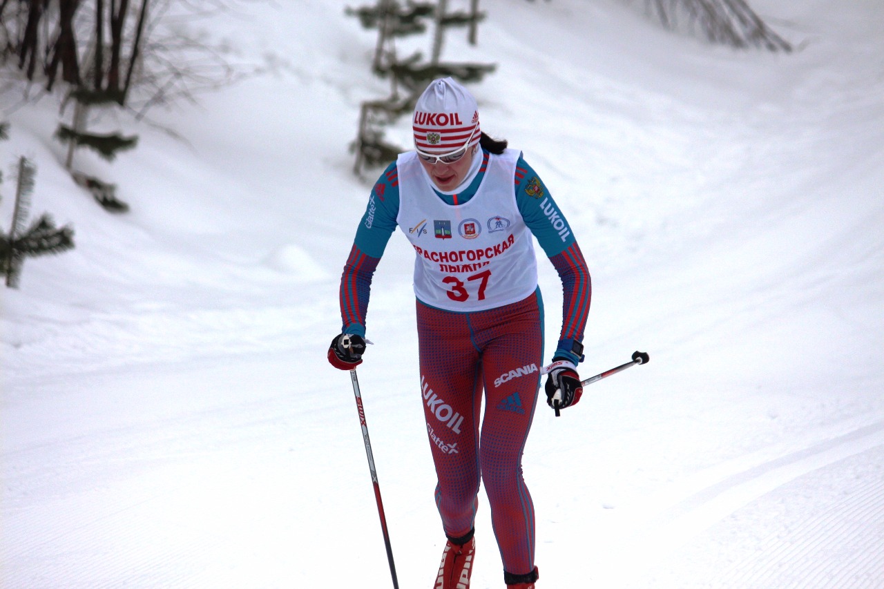 Ксения Феллер (Красноярский край) - второе место в гонке.