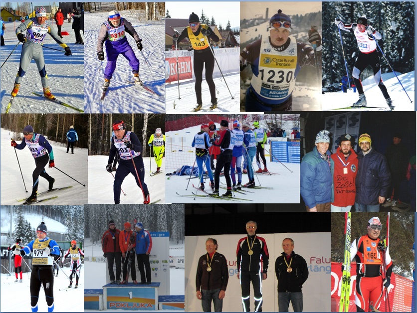 Фото 7. Члены клуба Зенит на гонках ЧМ и ОИ мастеров, марафонах Worldloppet (1996 – 2016 гг.)