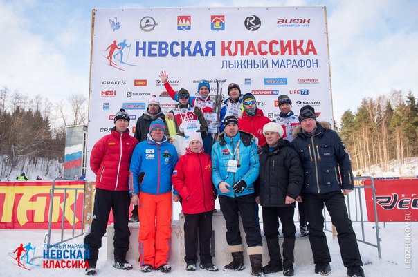 Победители и призёры марафона "Невская Классика" 2016 года. 
