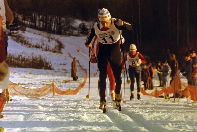 Юрий Бородавко на лыжне в его бытность членом сборной Профсоюзов. Фото: И.Ворошнин