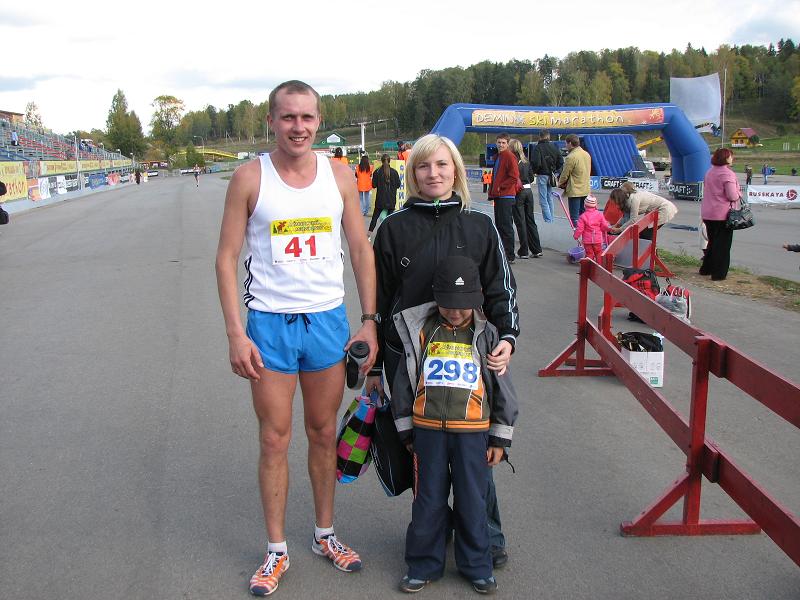 Победитель полумарафона Роман Зорин (Рыбинск)