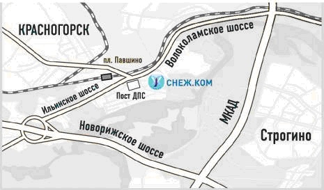 Карта метро павшино