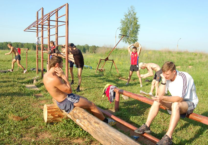 Биатлон. Утренняя зарядка.