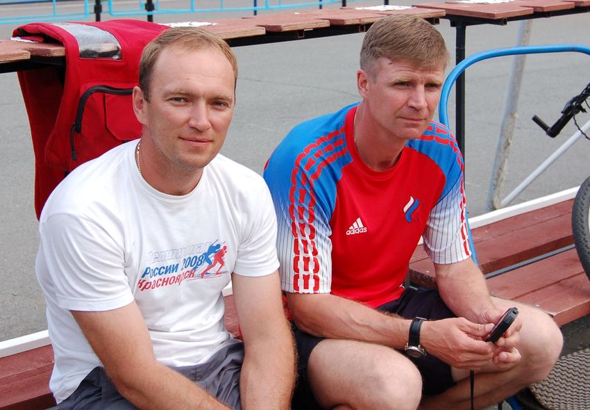 Биатлон. Сергей Коновалов и Андрей Падин.