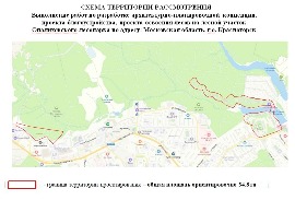 Схема территории благоустройства Красногорского стадиона