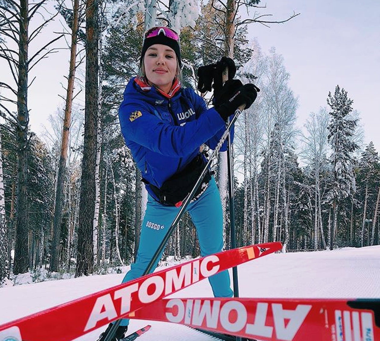 Кристина Кускова и ее самые быстрые лыжи.