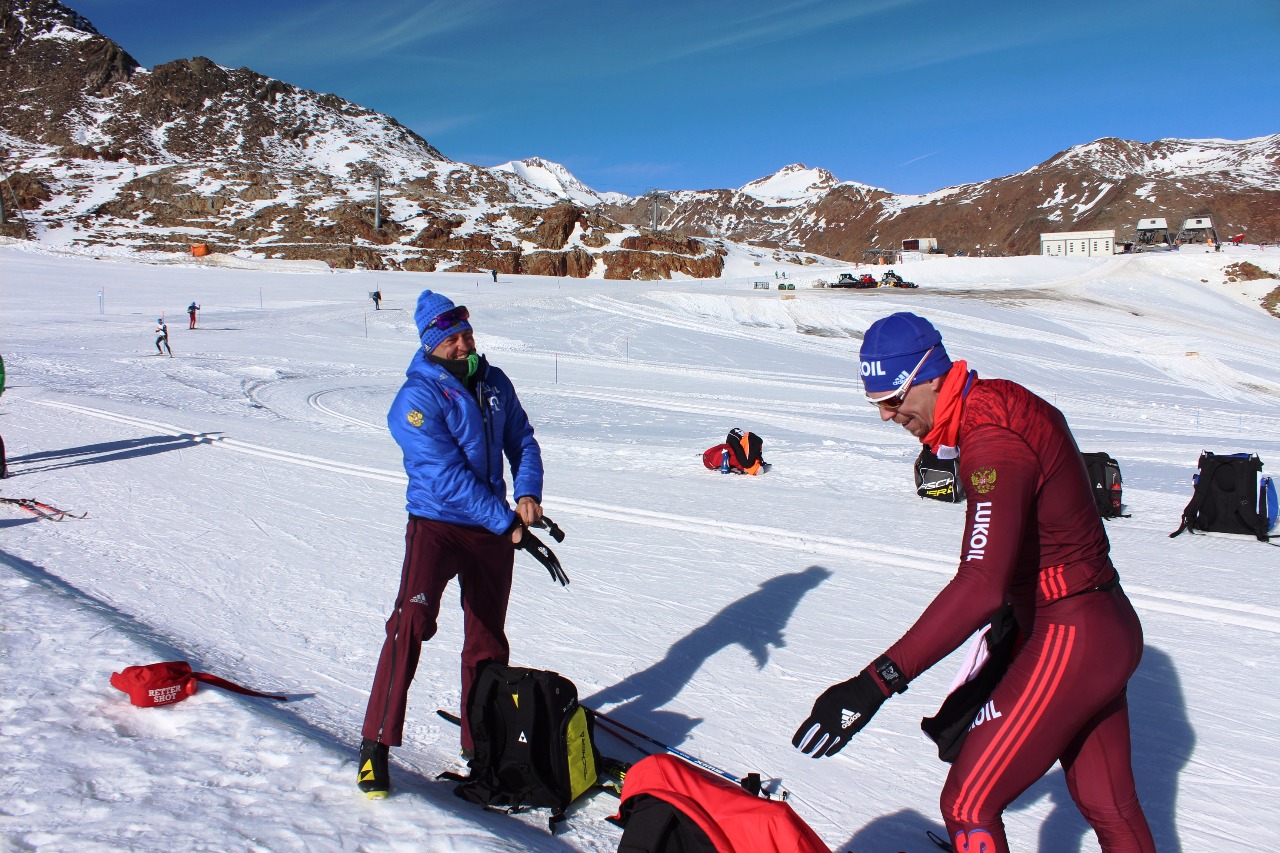 Александр Легков и Сергей Устюгов