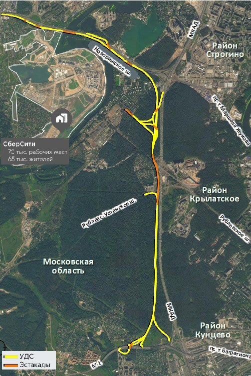 Предварительная схема прохождения платной дороги. Октябрь 2025г.