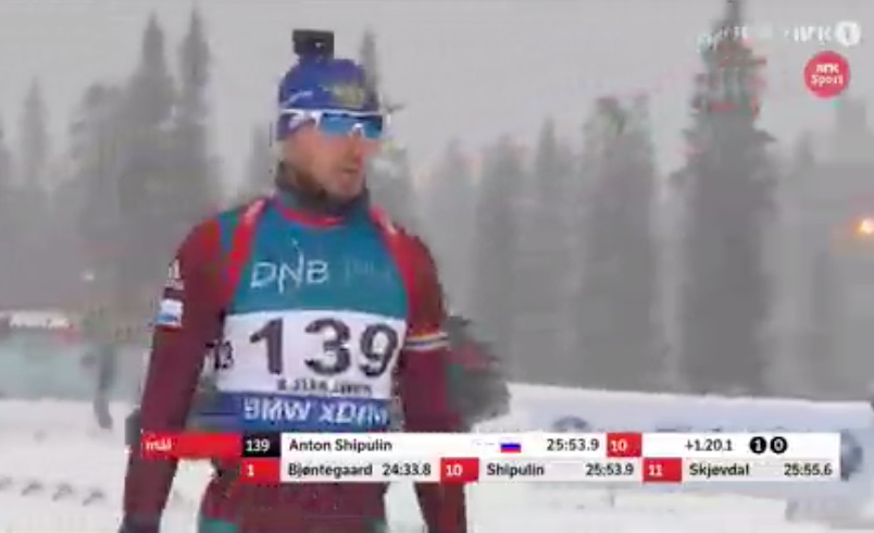 Антон Шипулин на финише