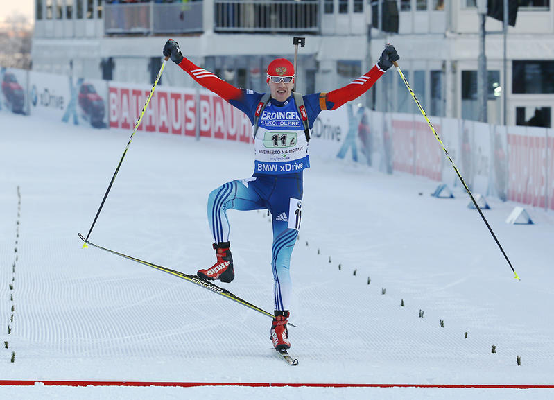 Финиш Алексея Волкова, фото IBU