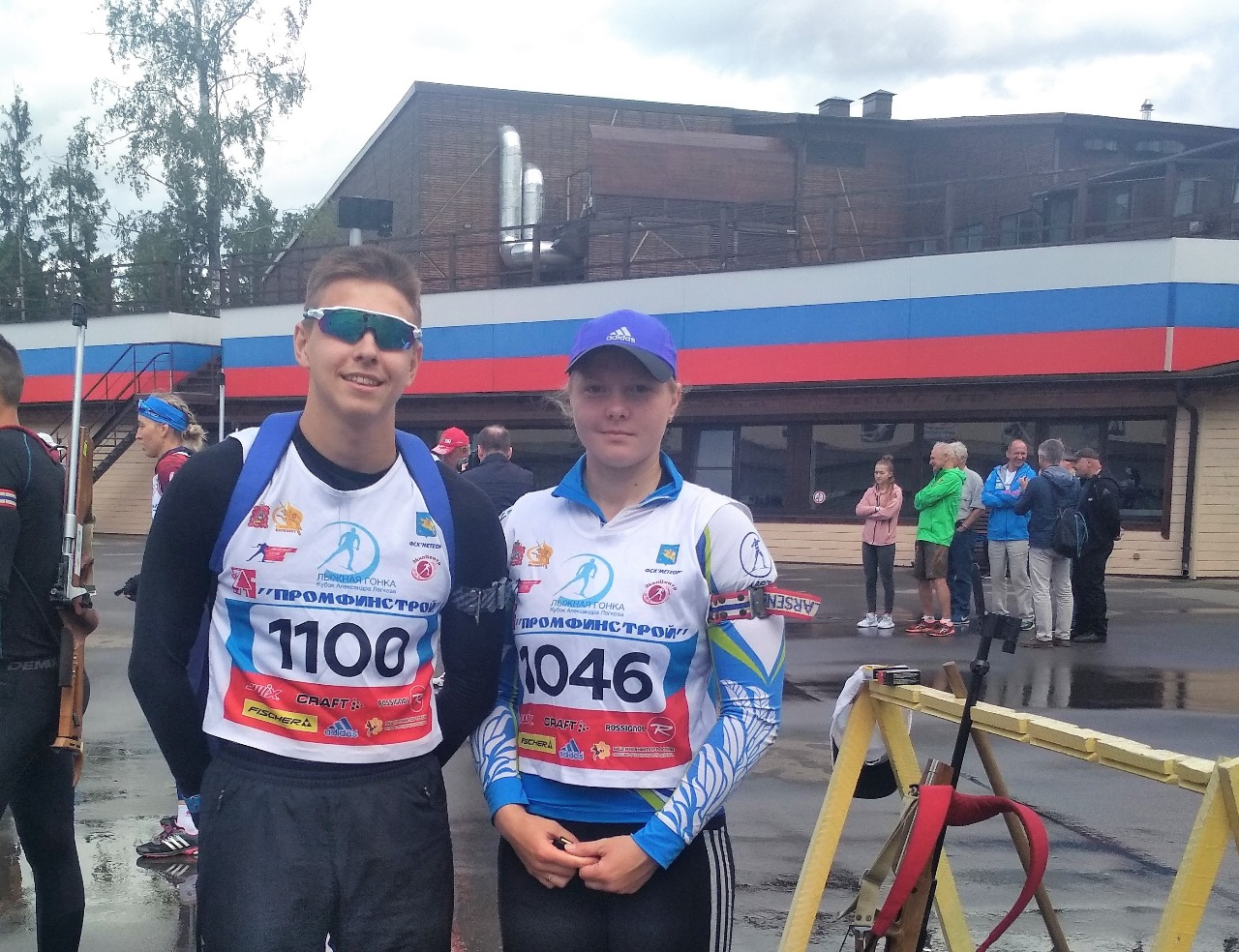 Победители обеих стрелковых эстафет Евгений Емерхонов и Амина Иванова