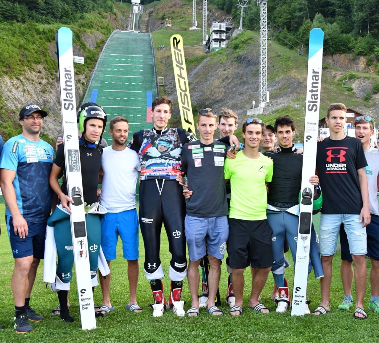 Г. Бертонцель, Т. Бартоль, Т. Наглич, Н. Дежман, Я. Хвала, Ж. Елар, Э. Прислич, А. Ланишек, Р. Юстин, Ж. Могель, А. Пограйч