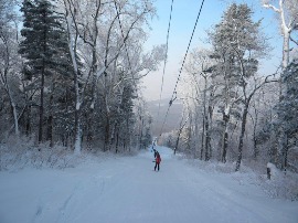 На линии подъемника