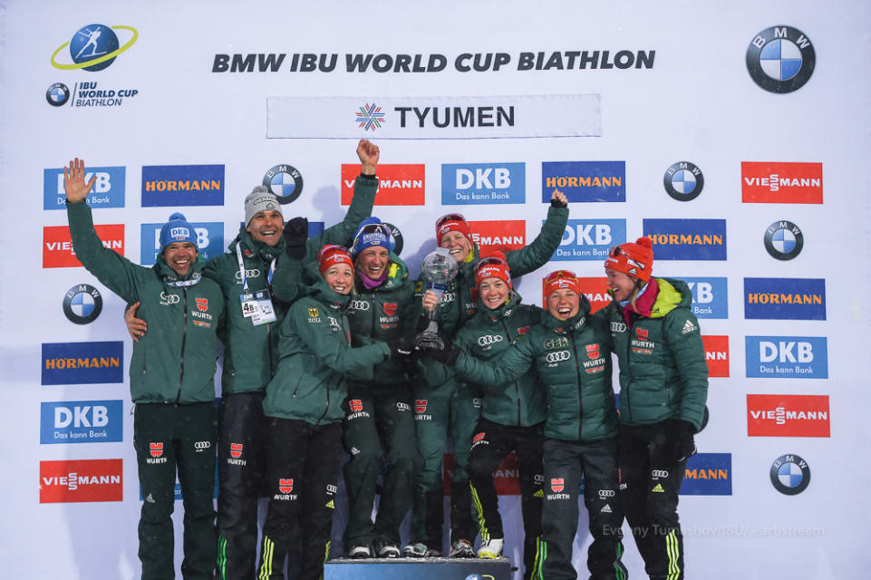 Женский Кубок наций и эстафетный Глобус достались команде Германии