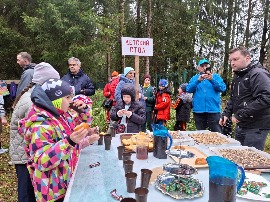 Осенний кросс лыжников в ГАБО. Угощени