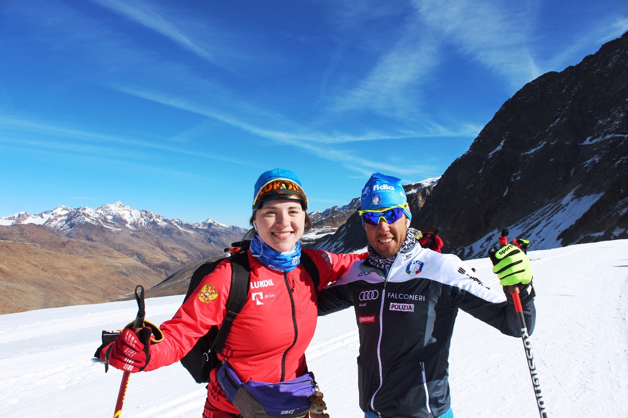 Пеллегрино охотно фотографировался после тренировки и был в отличном расположении духа.