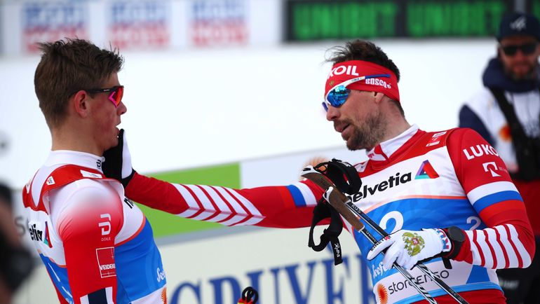 Йоханнес Клэбо и Сергей Устюгов