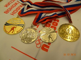 4.	Вот они, памятные медали Союза Марафонов «Лыжная Россия».