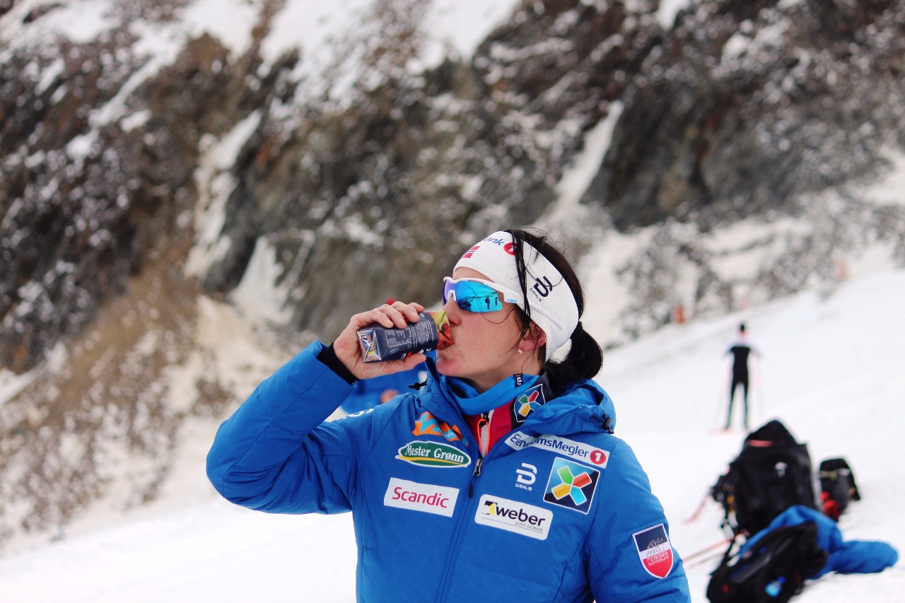 Марит Бьерген. На такой высоте важно не только правильно тренироваться, но и вовремя питаться.