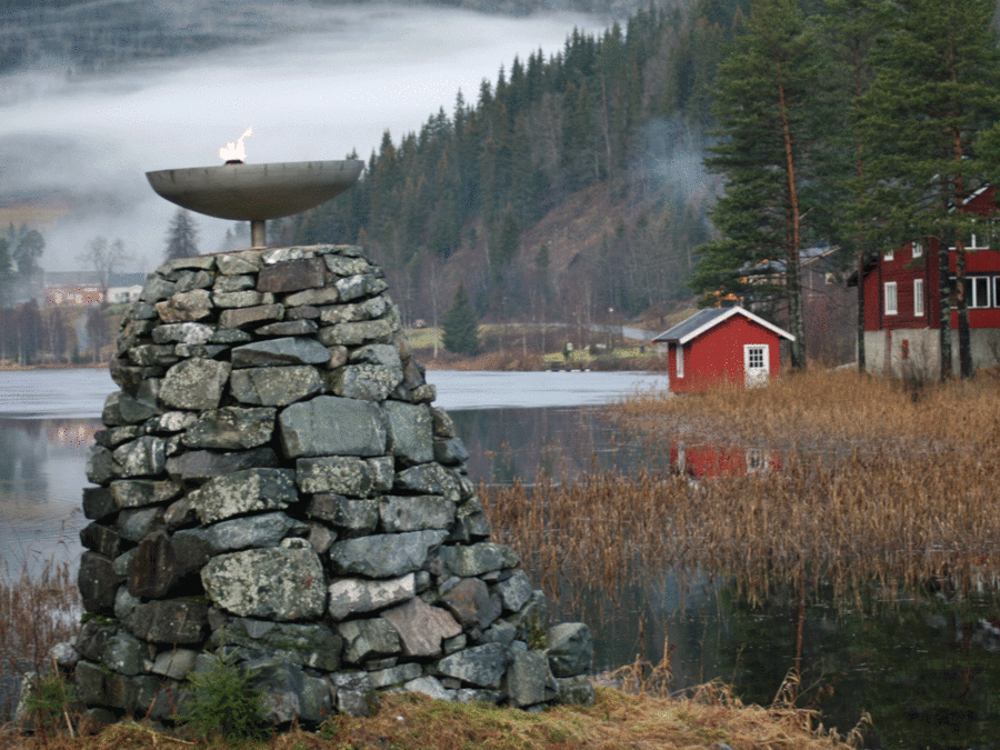 Олимпийский огонь в Моргендале