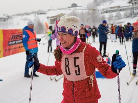 Лыжная Ретро-гонка в Токсово, 9 января 2022. Надежда Скардино