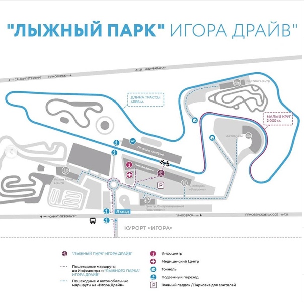 Схема курорта игора