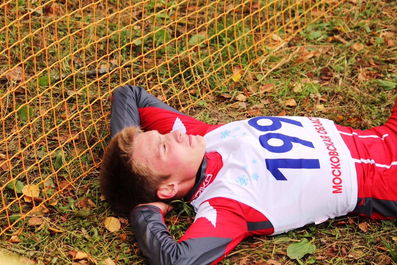 После финиша.