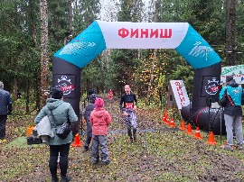 Осенний кросс лыжников в ГАБО. На финише