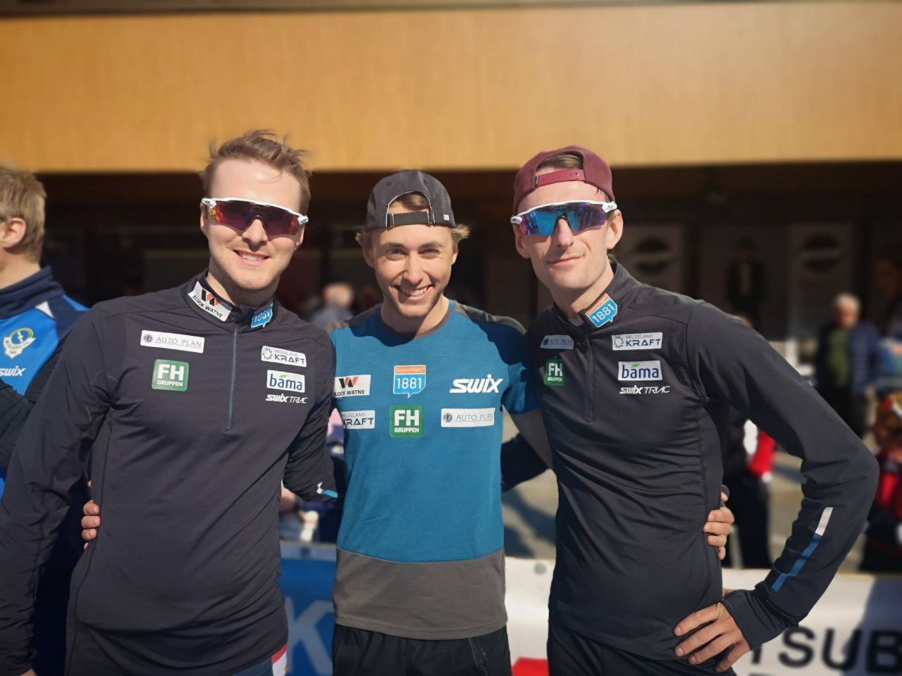 Й. Гробак, Я.-М. Риибер, Э. Бьернстад 