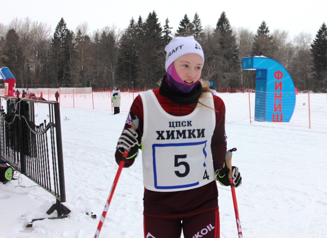 Виктория Волкова (Одинцоская команда) после финиша.