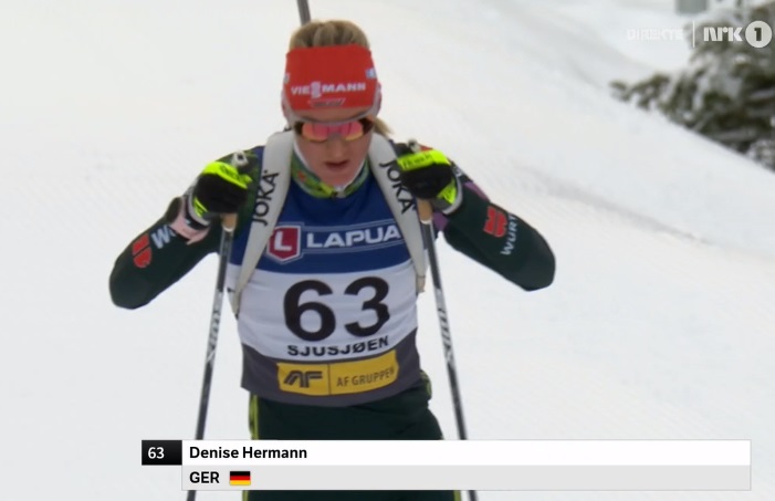 NRK Дениз Херманн обеспечила себе место в основном составе сборной Германии на декабрьские этапы Кубка мира