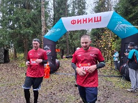 Осенний кросс лыжников в ГАБО. На финиш