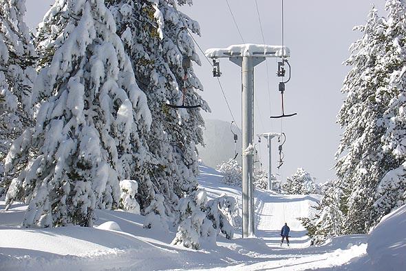 Склоны курорта Троодос, Кипр