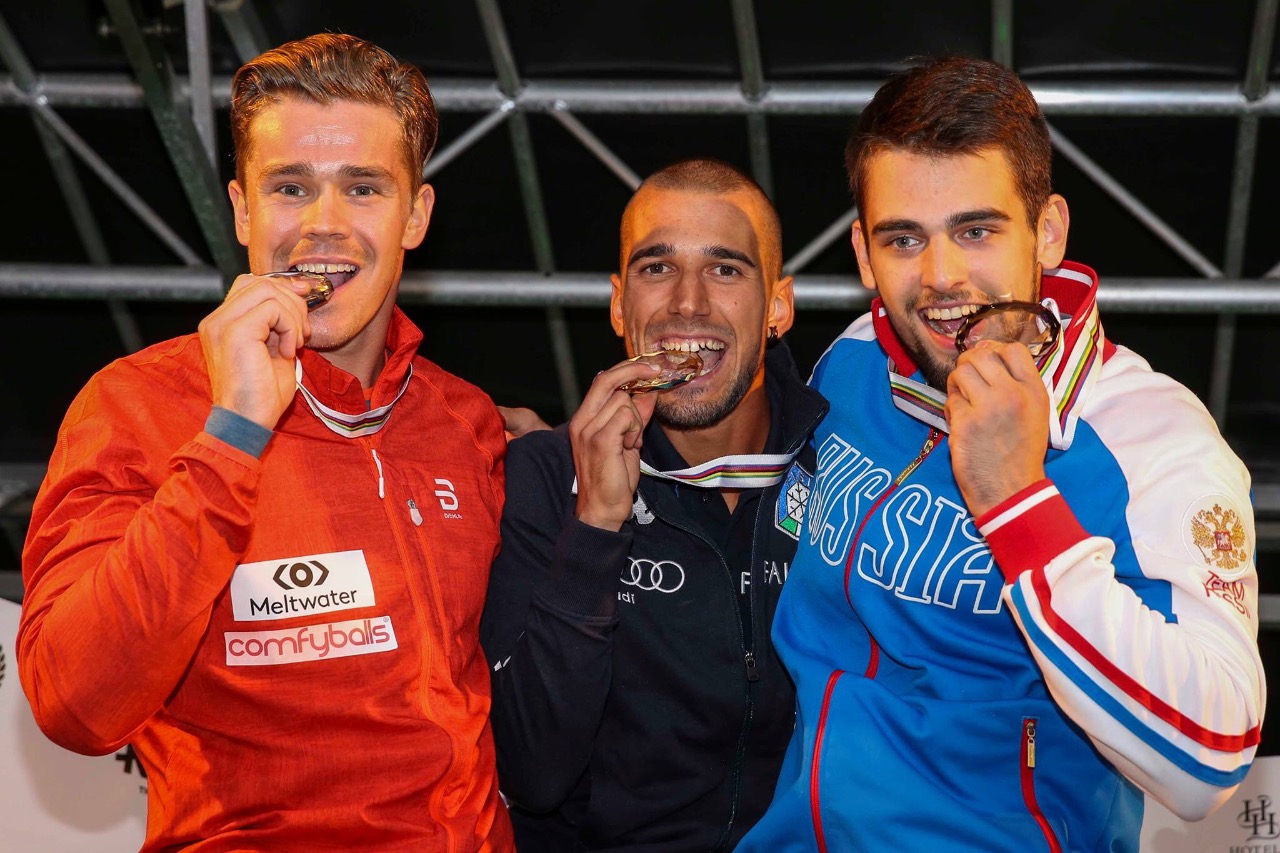 Й. Олафсен, Э. Беккис, В. Смирнов – призеры спринта на чемпионате мира 2017