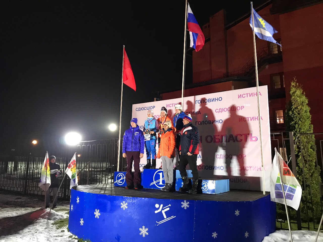 И награждение лауреатов женского спринта.