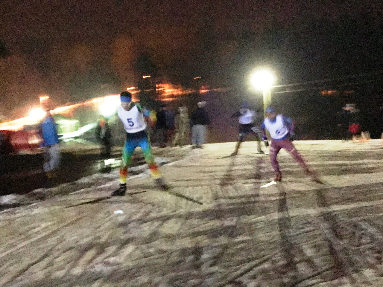 Борьба на выходе из последнего подъема.