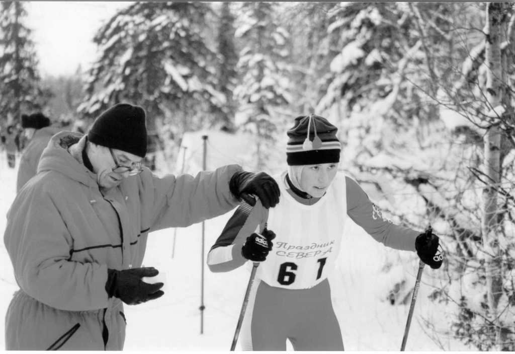 Трехкратная олимпийская чемпионка Юлия Чепалова в Кировске