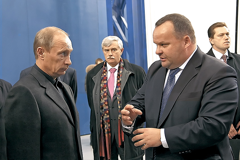 С президентом России Владимиром Путиным на НПО «Сатурн».