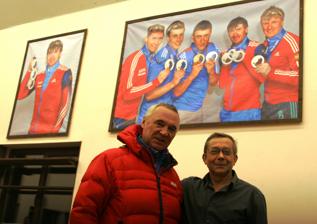 Фото на память с председателем спортивного клуба "Альфа-Битца" Геннадием Ивановичем Бочаровым.
