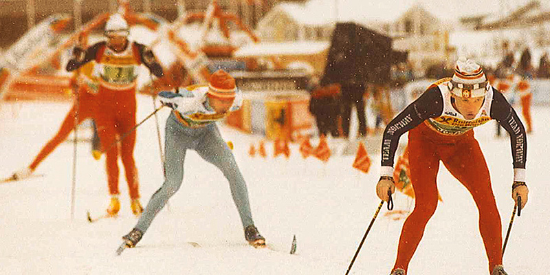 Фото 5. Полуконьковый ход (ход Сиитонена) был самым скоростным способом передвижения на чемпионате мира 1985 года.