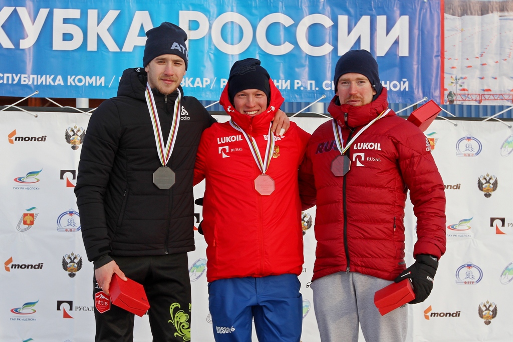 Победитель и призеры Кубка Восточной Европы 2019. Слева направо: Ермил Вокуев, Илья Порошкин, Илья Семиков