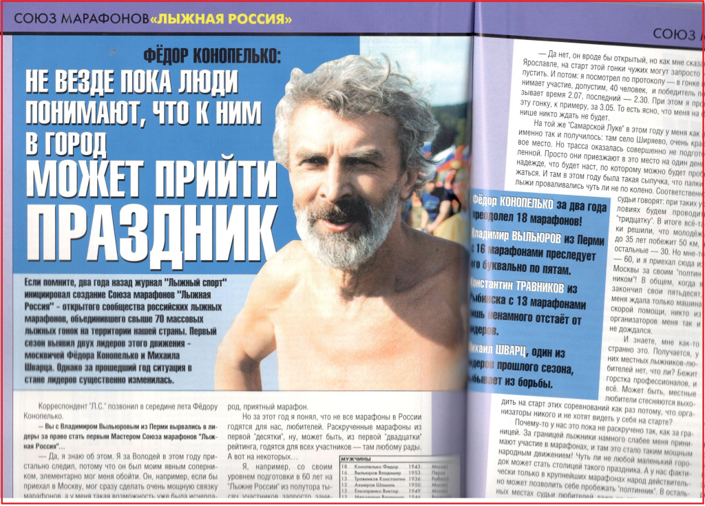 Москвич Фёдор Конопелько с 18 марафонами возглавил рейтинг СМЛР по итогам двух сезонов.