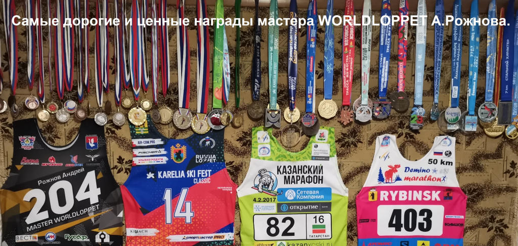Важная часть личных наград Андрея Рожнова.