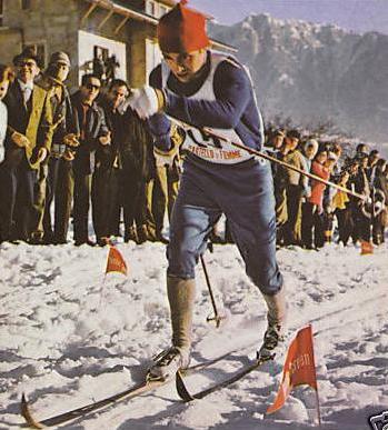 Франко Нонес - первый итальянский олимпийский чемпион в лыжных гонках. Сенсационная победа в Гренобле. 