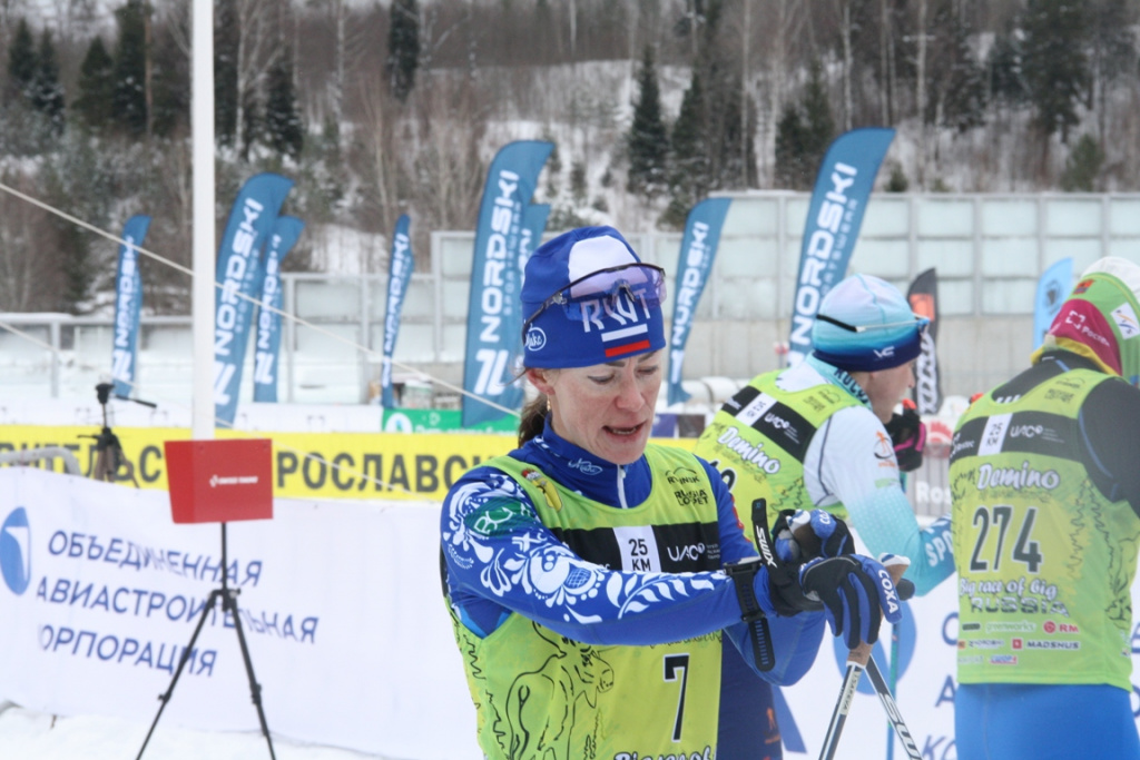 Олга Царёва из команды "Русская Зима" стала победительницей 25-километровой классической гонки в воскресенье. 